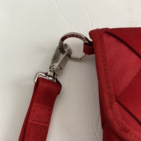 Maggie Bags Red Seat Belt Style Wristlet - Picture 3 of 8